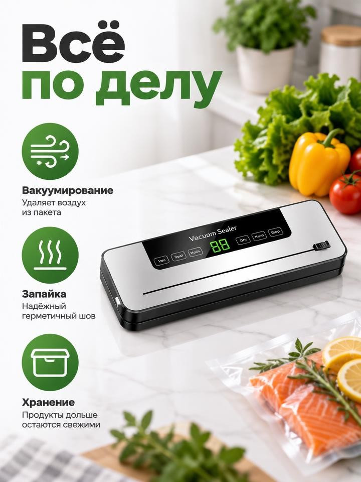 Вакууматор — слайд 7 из 8: возможности вакууматора